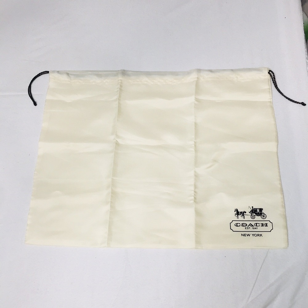 COACH Large Dust Bag Protective Satin Drawstring Cover for Shoes‎ Purse Tote